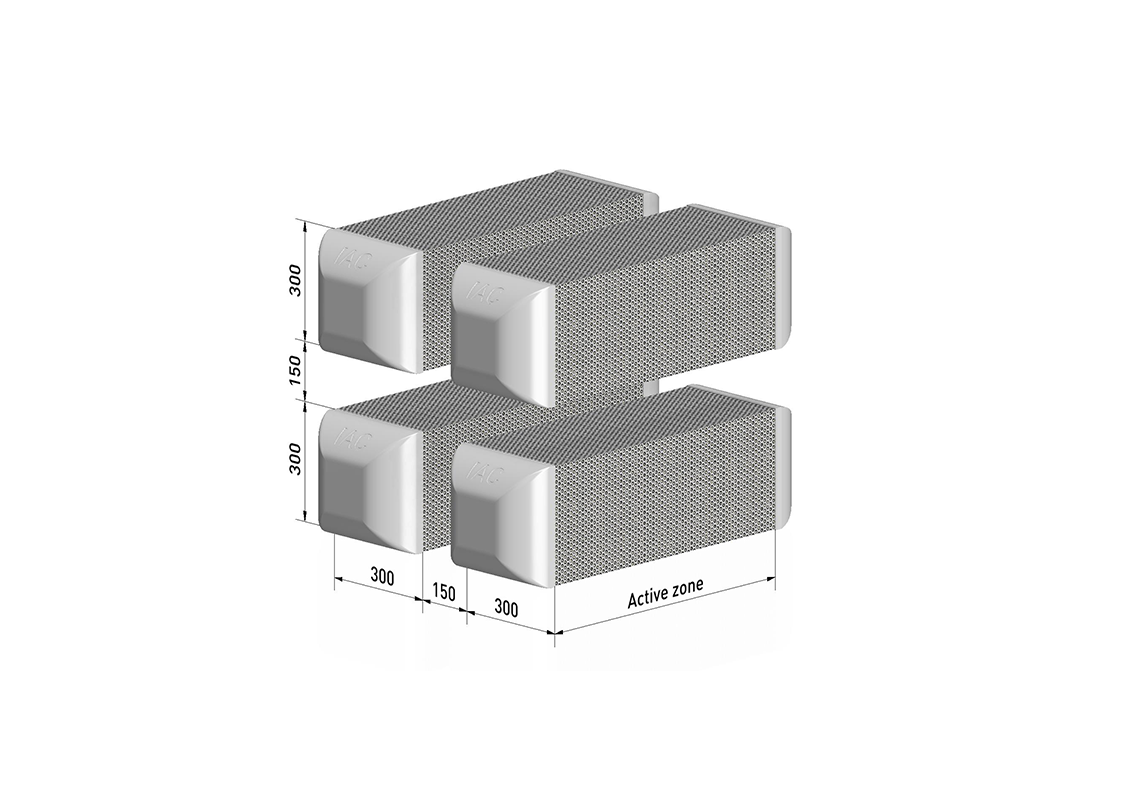 3D-modell av en Matrix Silencer typ M-300-S-150